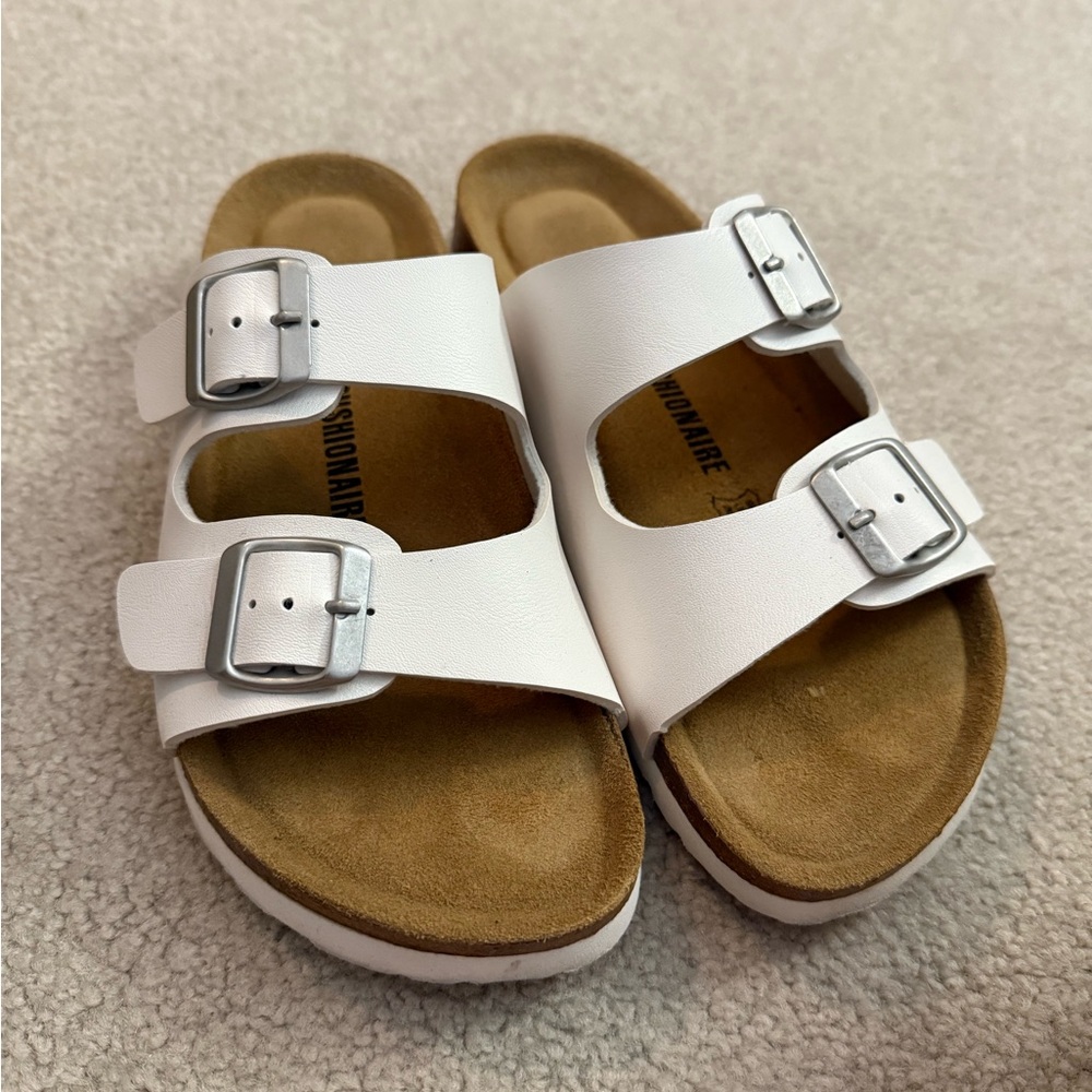 White Cushionaire Sandals